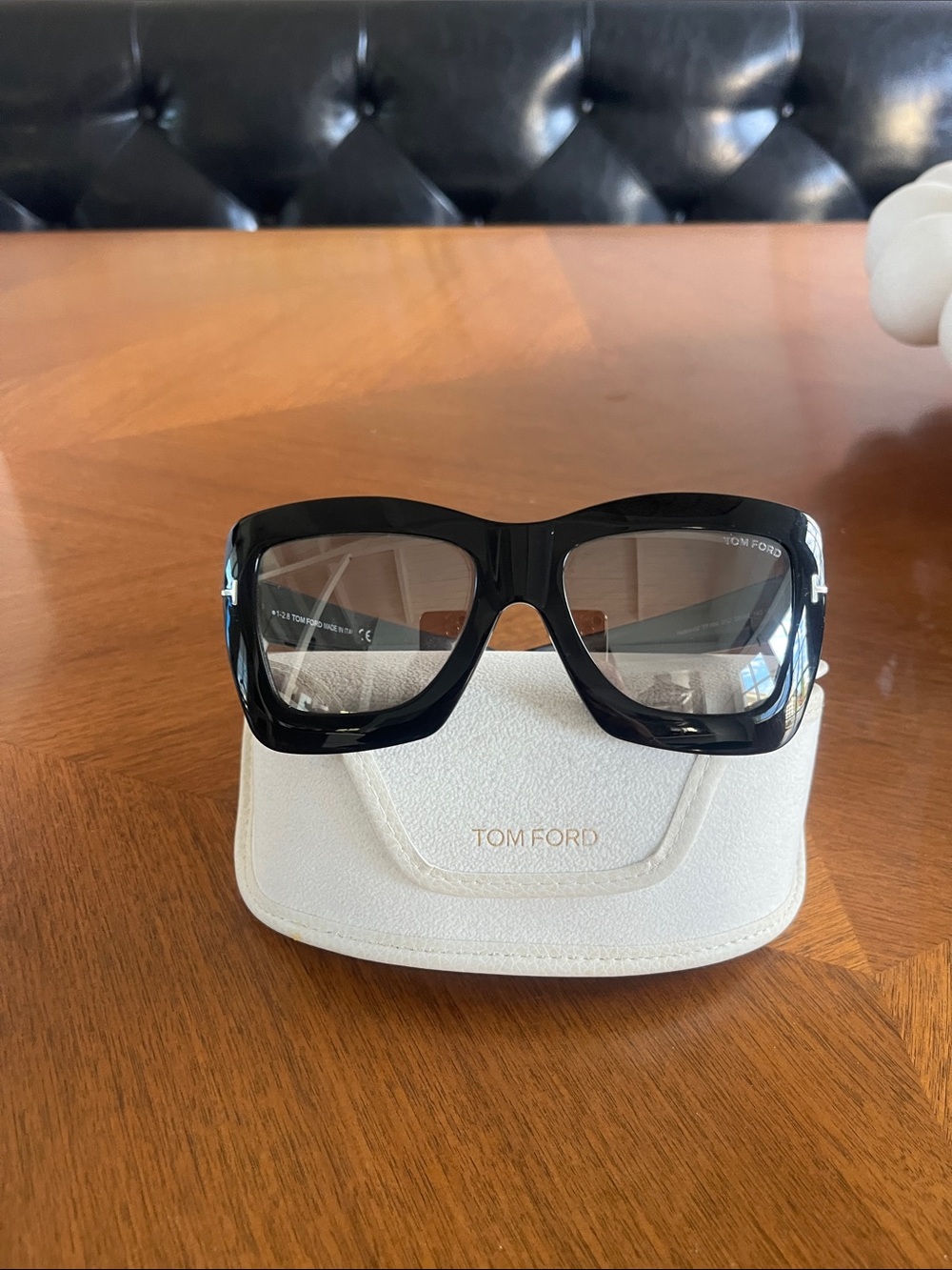TOM FORD Sunglasses Black Hutton-02 Mirrored
